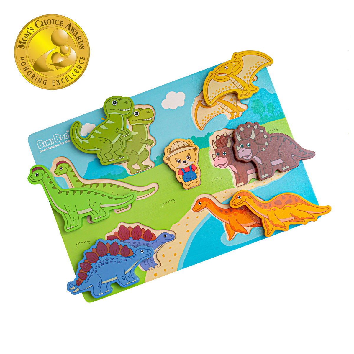 Funny Puzzle, 4 Dinosaures Magnetiques - N/A - Kiabi - 42.99€