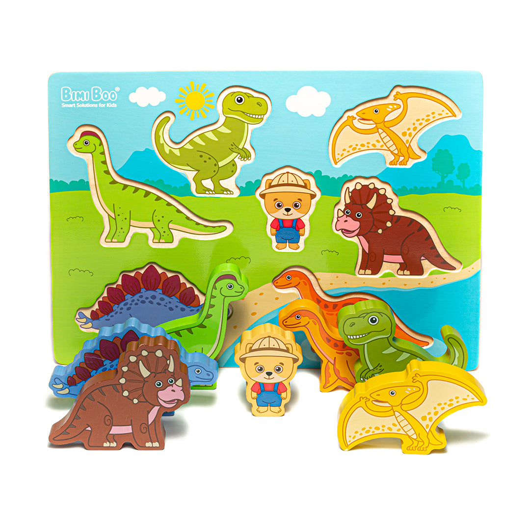 Dinosaur Friend 20pc Big Puzzle, by eeBoo – StickieMama